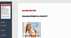 Desktop Screenshot of dietpillsreviewsite.com